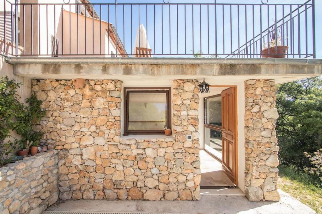 Bas De Villa Au Milieu Des Oliviers. Chateauneuf-Villevieille Luaran gambar