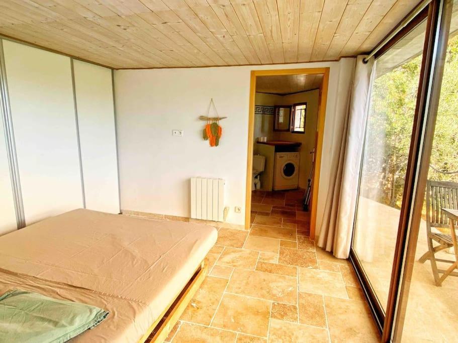 Bas De Villa Au Milieu Des Oliviers. Chateauneuf-Villevieille Luaran gambar