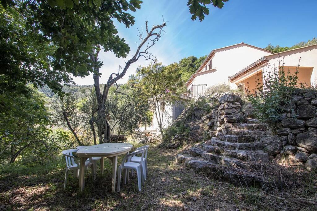 Bas De Villa Au Milieu Des Oliviers. Chateauneuf-Villevieille Luaran gambar